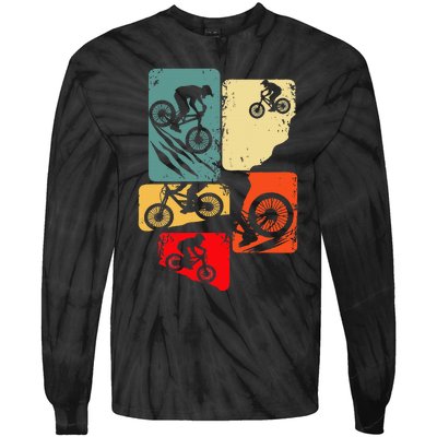 Mountain Bike Downhill Mtb Biking Cycling Biker Tie-Dye Long Sleeve Shirt