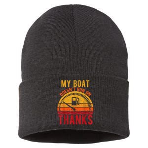 My Boat Doesnt Run On Thanks Sustainable Knit Beanie