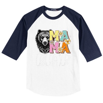 Mama Bear Don't Mess with Mama Bear Mothers Day Matching Baseball Sleeve Shirt