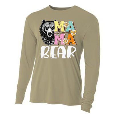 Mama Bear Don't Mess with Mama Bear Mothers Day Matching Cooling Performance Long Sleeve Crew