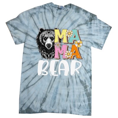 Mama Bear Don't Mess with Mama Bear Mothers Day Matching Tie-Dye T-Shirt