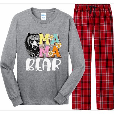 Mama Bear Don't Mess with Mama Bear Mothers Day Matching Long Sleeve Pajama Set