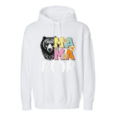 Mama Bear Don't Mess with Mama Bear Mothers Day Matching Garment-Dyed Fleece Hoodie