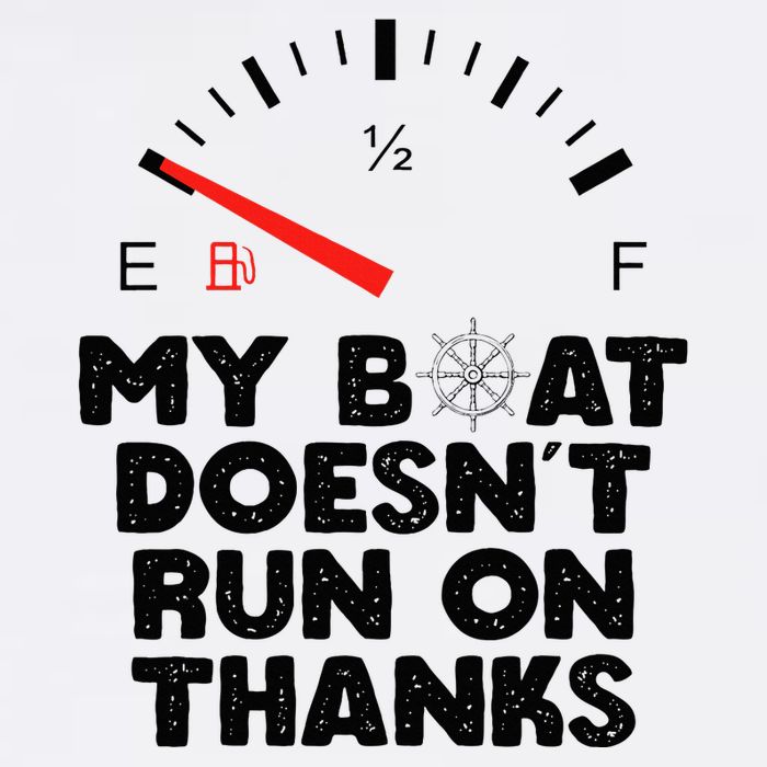 My Boat Doesn't Run On Thanks Funny Quote For Boat Owners Bucket Hat