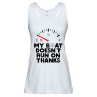 My Boat Doesn't Run On Thanks Funny Quote For Boat Owners Ladies Essential Flowy Tank