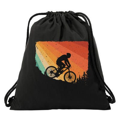 Mountain Biking Design Mountain Bike Drawstring Bag