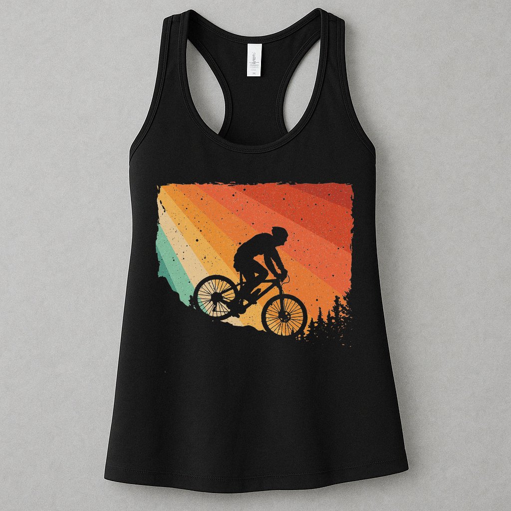 Mountain Biking Design Mountain Bike Womens Tank Top