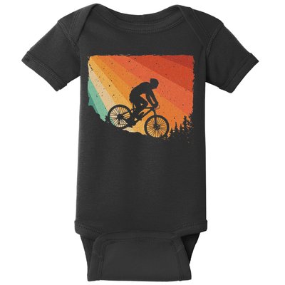 Mountain Biking Design Mountain Bike Baby Bodysuit