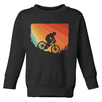 Mountain Biking Design Mountain Bike Toddler Sweatshirt