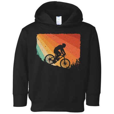 Mountain Biking Design Mountain Bike Toddler Hoodie