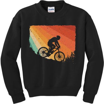 Mountain Biking Design Mountain Bike Kids Sweatshirt