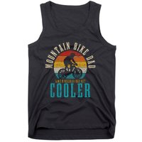 Mountain Bike Dad Funny Vintage MTB Downhill Biking Cycling Tank Top