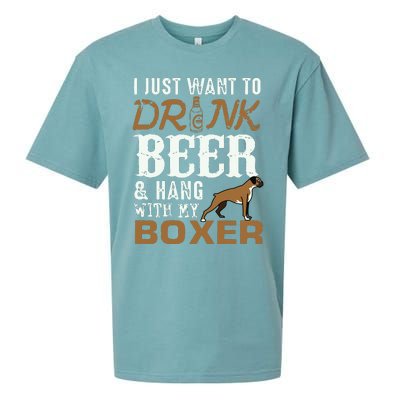 Men Boxer Dad T Funny Fathers Day Dog Lover Gift Beer Tee Sueded Cloud Jersey T-Shirt