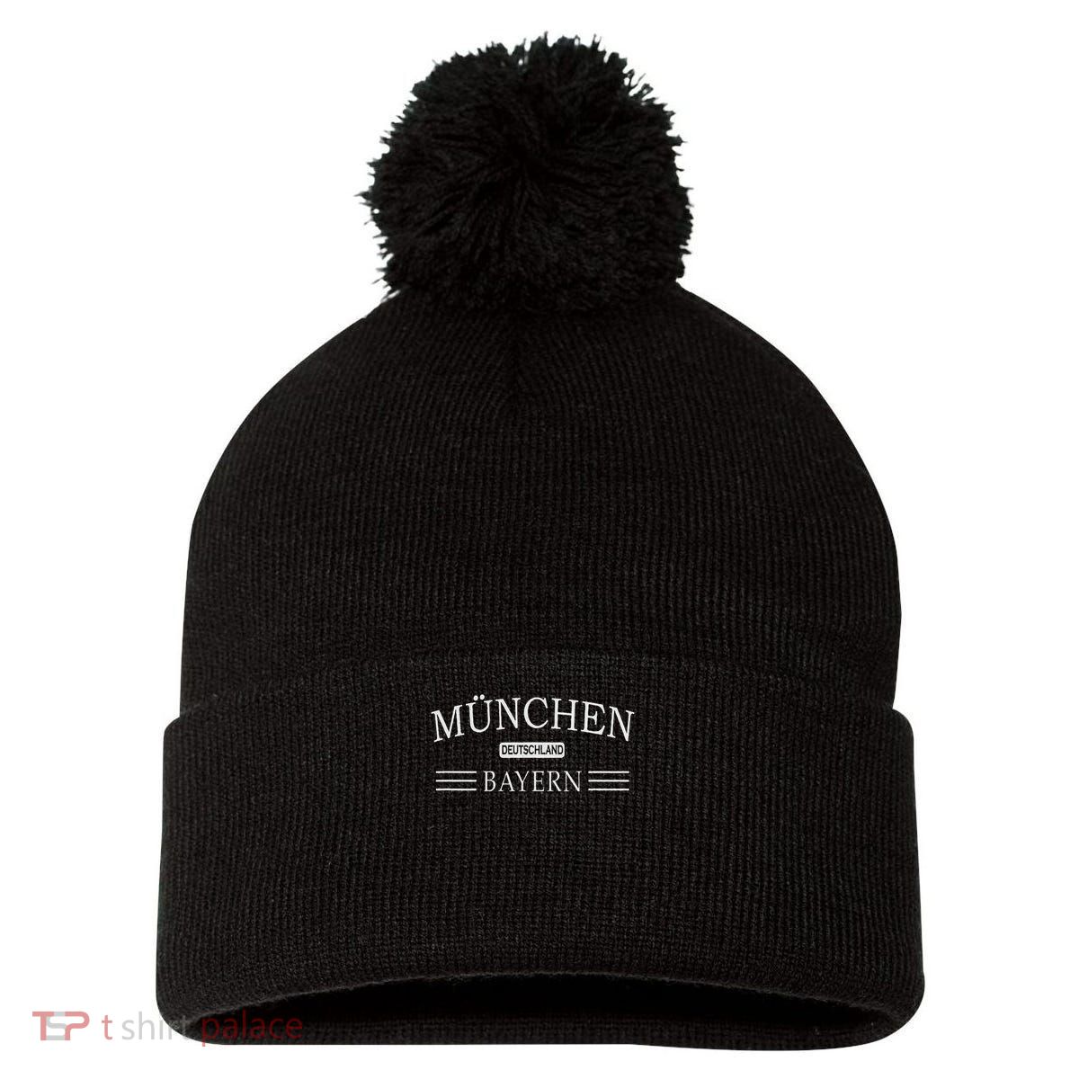 München Bayern Deutschland Munich Bavaria Germany Pom Pom 12in Knit Beanie