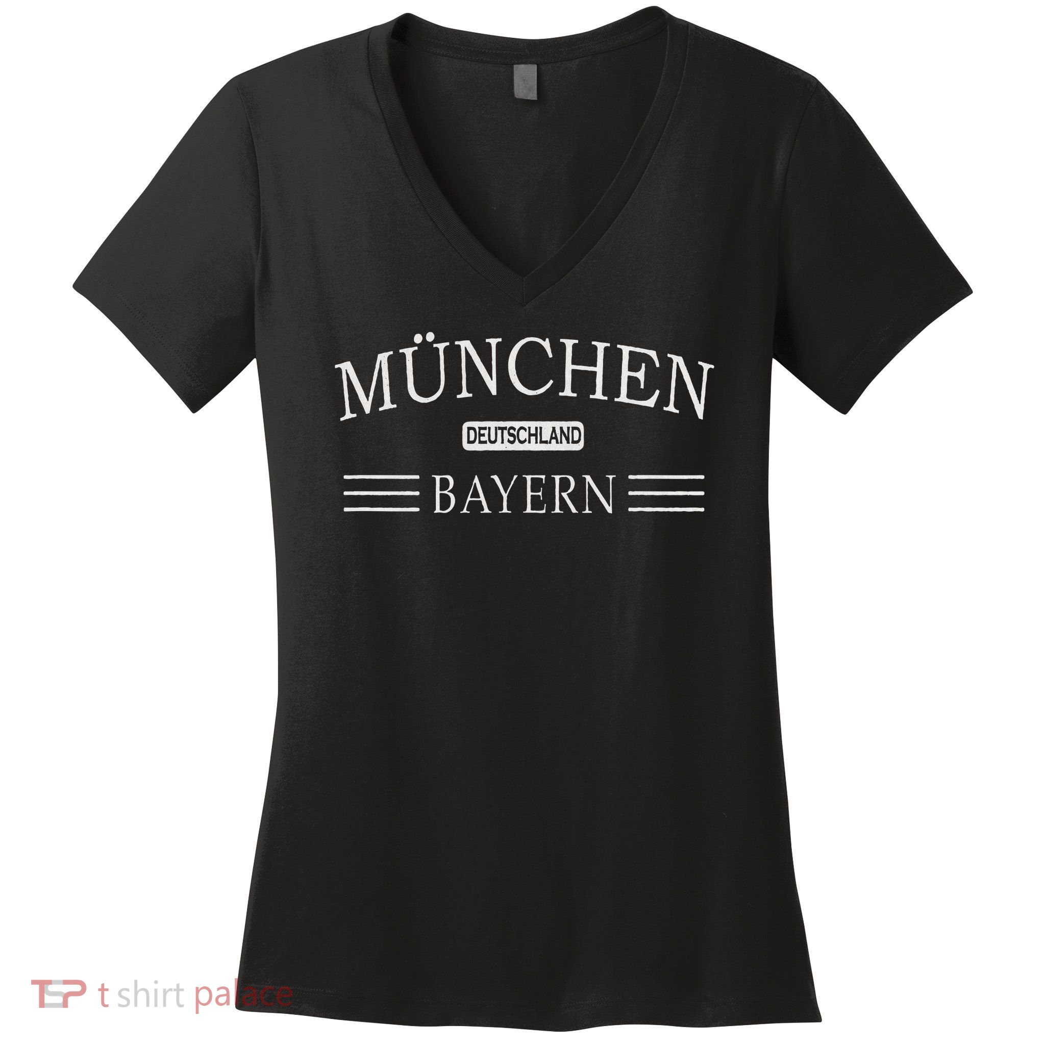 München Bayern Deutschland Munich Bavaria Germany Women's V-Neck T-Shirt