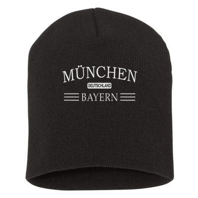 München Bayern Deutschland Munich Bavaria Germany Short Acrylic Beanie