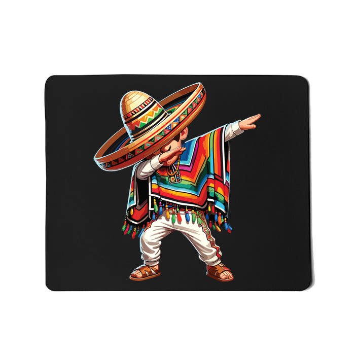 Mexican Boy Dabbing Poncho Cinco De Mayo Mousepad