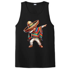 Mexican Boy Dabbing Poncho Cinco De Mayo PosiCharge Competitor Tank