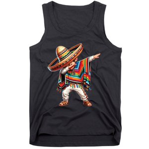 Mexican Boy Dabbing Poncho Cinco De Mayo Tank Top