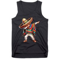 Mexican Boy Dabbing Poncho Cinco De Mayo Tank Top