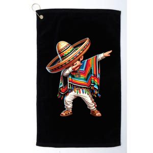 Mexican Boy Dabbing Poncho Cinco De Mayo Platinum Collection Golf Towel