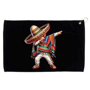 Mexican Boy Dabbing Poncho Cinco De Mayo Grommeted Golf Towel