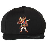Mexican Boy Dabbing Poncho Cinco De Mayo Wool Snapback Cap