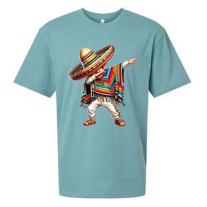 Mexican Boy Dabbing Poncho Cinco De Mayo Sueded Cloud Jersey T-Shirt