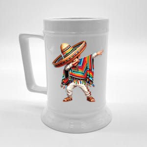 Mexican Boy Dabbing Poncho Cinco De Mayo Beer Stein