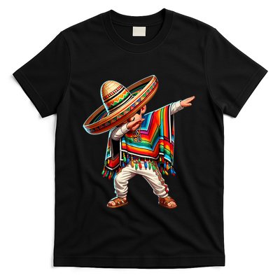Mexican Boy Dabbing Poncho Cinco De Mayo T-Shirt