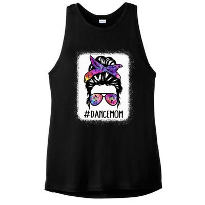 Messy Bun Dance Mom Life Ballet Dancing Mother's Day Gift Ladies PosiCharge Tri-Blend Wicking Tank