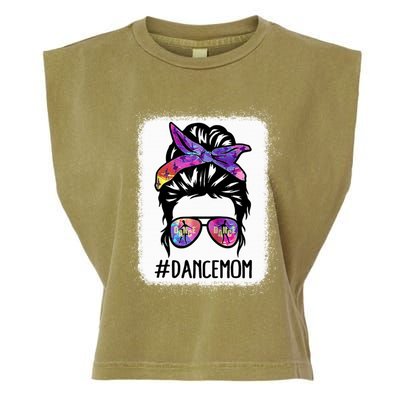 Messy Bun Dance Mom Life Ballet Dancing Mother's Day Gift Garment-Dyed Women's Muscle Tee