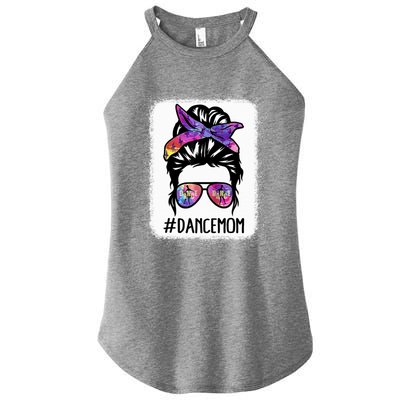 Messy Bun Dance Mom Life Ballet Dancing Mother's Day Gift Women's Perfect Tri Rocker Tank