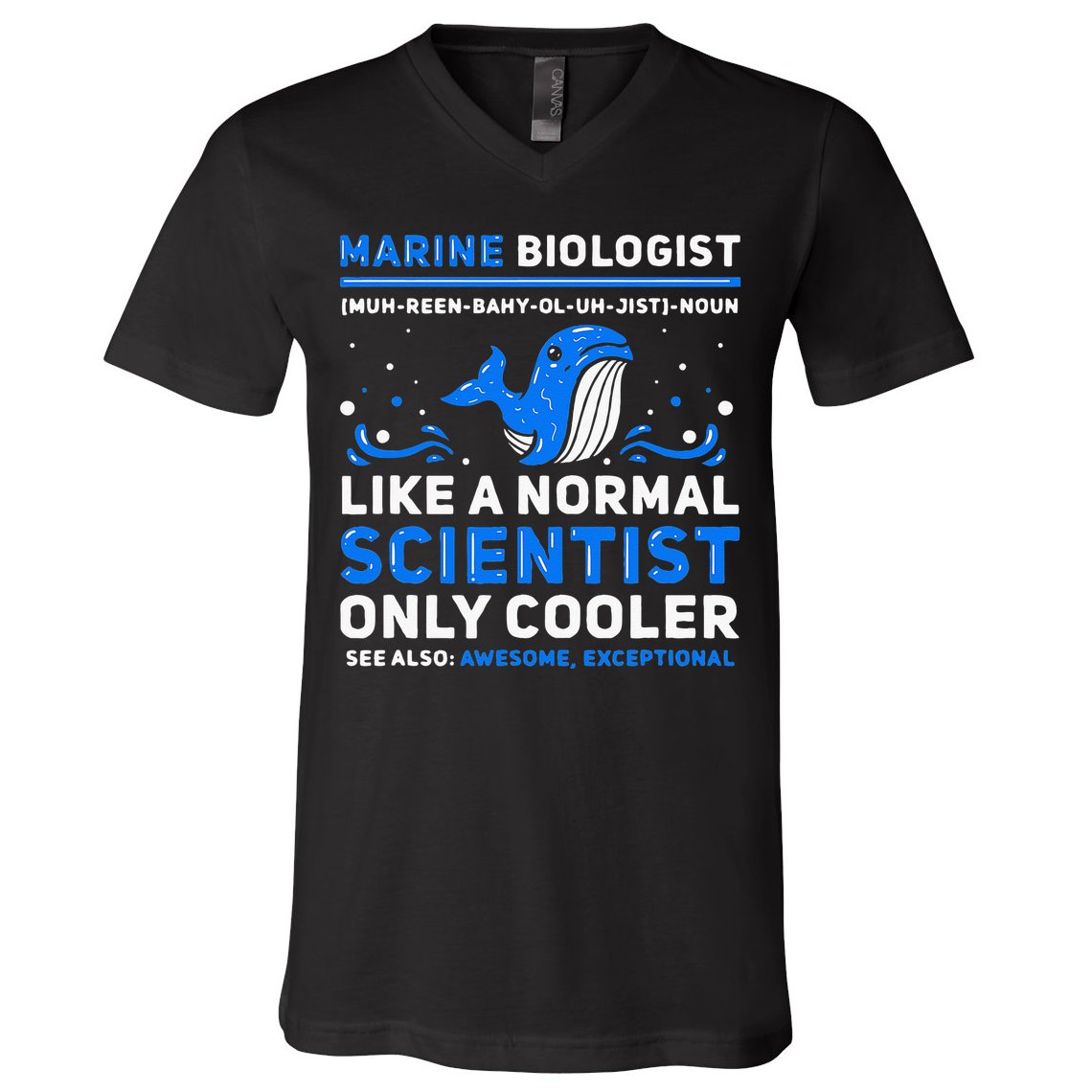 Marine Biologist Definition Marine Biology V-Neck T-Shirt