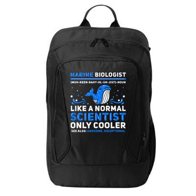 Marine Biologist Definition Marine Biology City Backpack