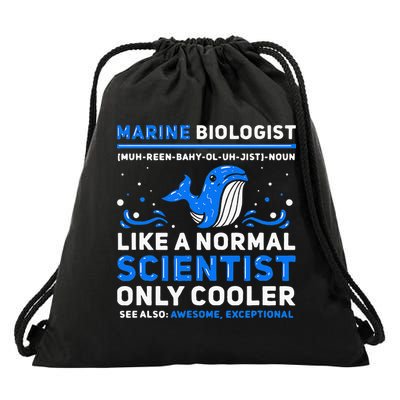 Marine Biologist Definition Marine Biology Drawstring Bag
