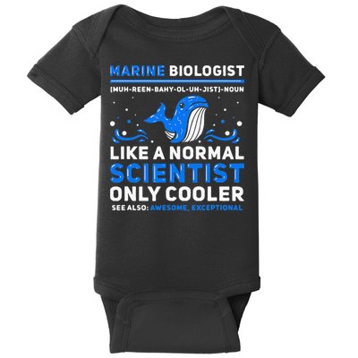 Marine Biologist Definition Marine Biology Baby Bodysuit