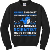 Marine Biologist Definition Marine Biology Kids Sweatshirt