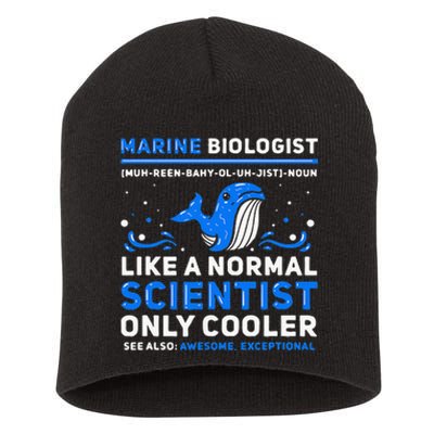 Marine Biologist Definition Marine Biology Short Acrylic Beanie