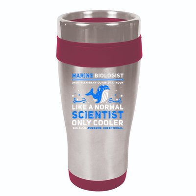 Marine Biologist Definition Marine Biology 16oz Travel Tumbler