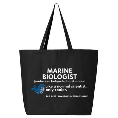 Marine Biologist Definition Funny Science 25L Jumbo Tote