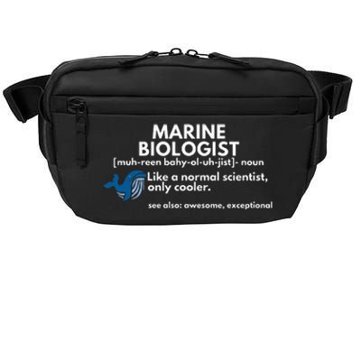 Marine Biologist Definition Funny Science Crossbody Pack