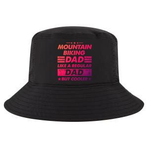 Mountain Biking Dad Like A Regular Dad Funny Mountain Biking Gift Cool Comfort Performance Bucket Hat