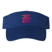 Mountain Biking Dad Like A Regular Dad Funny Mountain Biking Gift Valucap Bio-Washed Visor