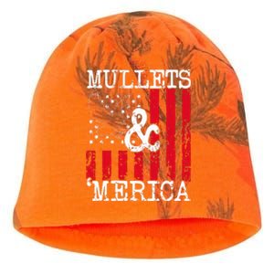 Merica Bald Eagle Mullet 4th Of July American Flag Patriotic Gift Kati - Camo Knit Beanie