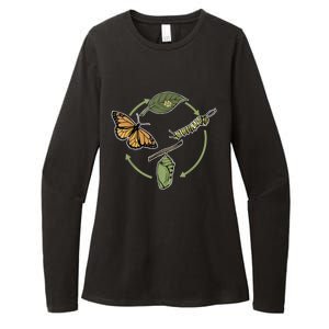 Monarch Butterfly Evolution Cute Butterfly Womens CVC Long Sleeve Shirt