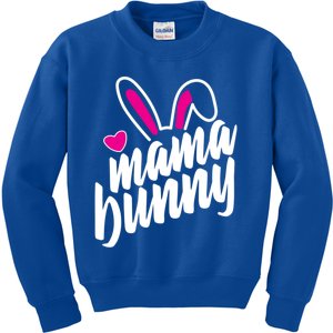 Mama Bunny Easter Bunny Ears Gift Kids Sweatshirt