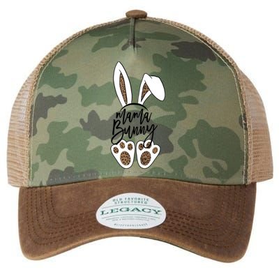 Mama Bunny Easter Bunny Leopard Gift Legacy Tie Dye Trucker Hat