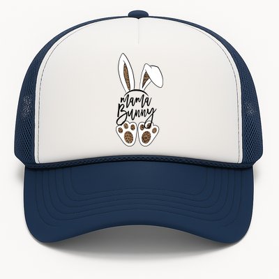 Mama Bunny Easter Bunny Leopard Gift Trucker Hat