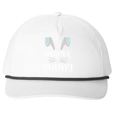 Mama Bunny Easter Mom Easter Wife Easter Mother Bunny Mommy Cute Gift Snapback Five-Panel Rope Hat